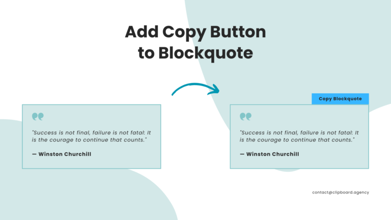 Add Copy Button To Blockquote